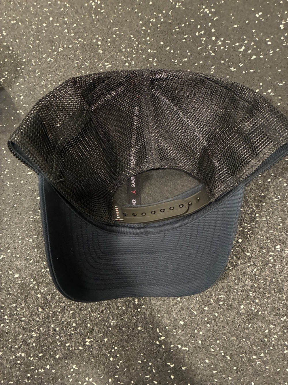 Men's Jordan Navy Trucker Cap with White Patch Logo - Picture 2 of 3